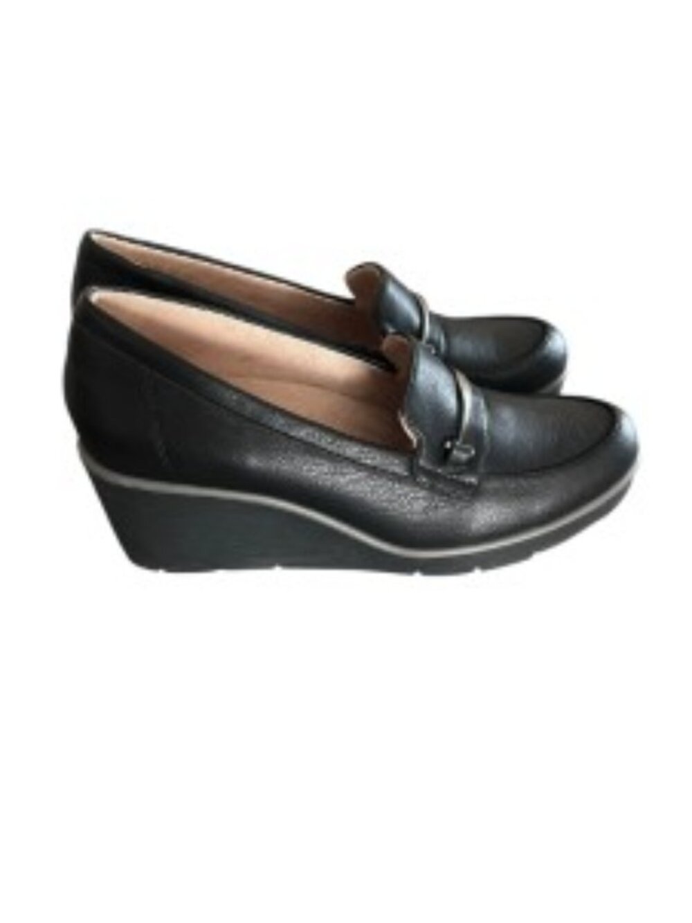 SOUL Naturalizer Black Achieve Wedge Loafer 9.5